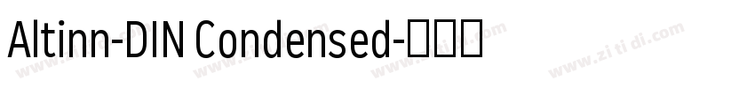 Altinn-DIN Condensed字体转换